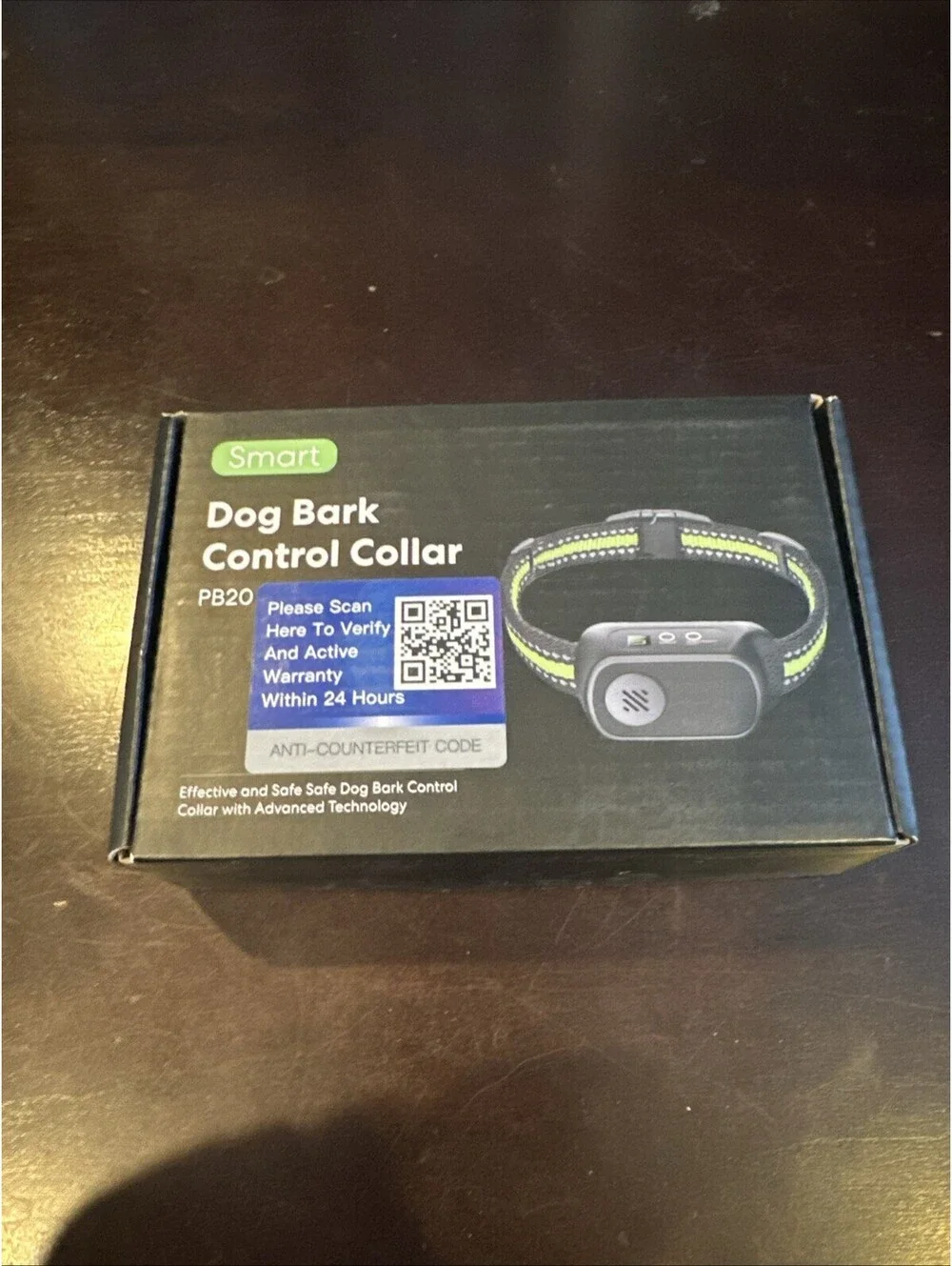 Smart Dog Bark Control Collar PB20 New Black